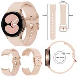 Wigento Samsung Kunststof Horlogeband voor Galaxy Watch 6, 5, 4, Normal, Pro, Classic