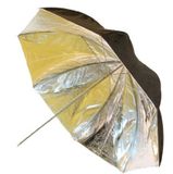 Falcon Eyes UR-48SB1 Flitsparaplu zilver/zwart 122cm