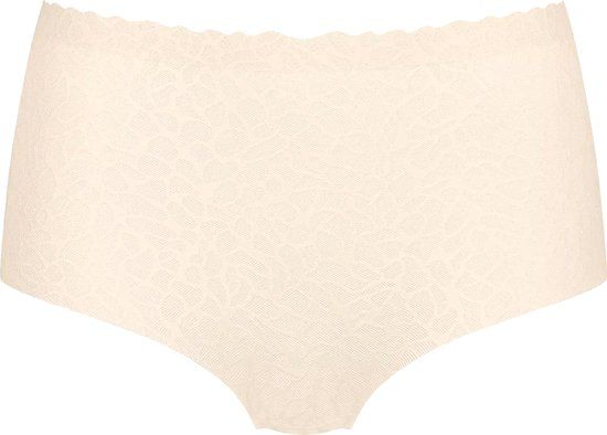Sloggi ZERO Feel Lace 2.0 High Waist Slip - Beige - Women's Size S