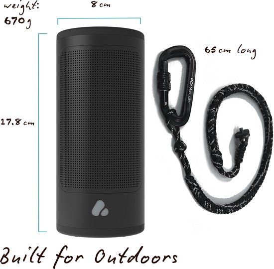 POCA audio PINE Beat Speaker - Traveller Set - Zwart