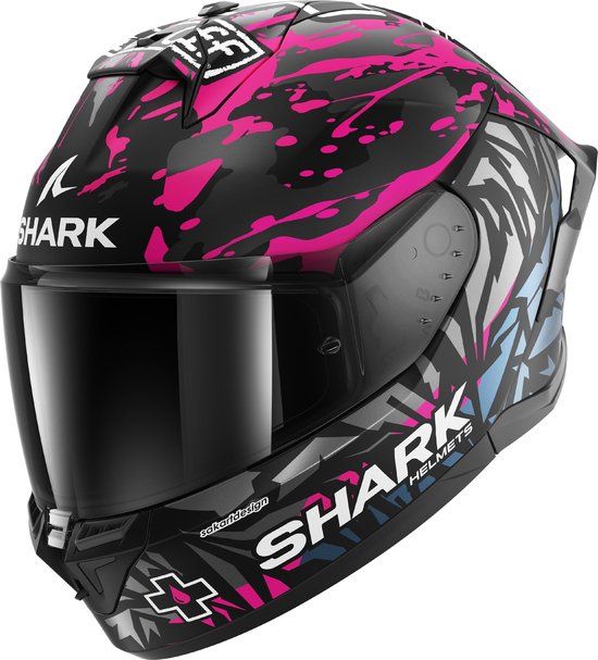 Shark Skwal Cup Replica Redding Helm - Integraalhelm - Zwart/Violet/Blauw - Maat XS