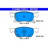 ATE Kit de plaquettes de frein, frein à disque 13.0460-7325.2 Chevrolet 13478300
