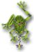 Enesco Wandklok, hars, groen, 28,5 x 1,1 cm