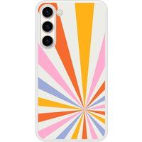 Samsung Bedrukt siliconen hoesje compatibel met Galaxy S23 Plus Circle rainbow