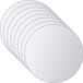 vidaXL - 16 stuks - Spiegeltegels - Rond - Glas - Zilver