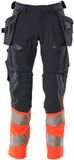 Mascot Accelerate Safe Pantalon avec poches holster 19131-711 - bleu marine foncé/rouge haute visibilité - C49