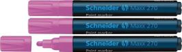 Schneider Schrijfwaren Schneider lakmarker - Maxx 270 - lijnbreedte 1-3 mm - roze - 3 stuks