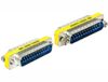 DeLOCK 65482 Adaptateur série RS232 25 broches SUB-D (m) 25 broches SUB-D (m) Bleu, Argent, Jaune