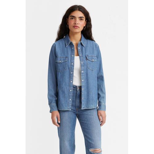 Levi's Denim Blouse - Medium Blue Denim