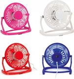 Merkloos USB Ventilator - Rood