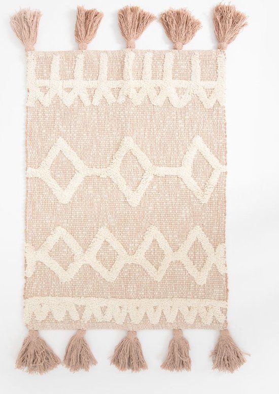 Sissy-Boy Beige badmat met geometrische figuren