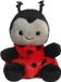 Aurora Palm Pals - Peluche Coccinelle - 13 cm - Rouge et Noir