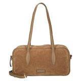 BURKELY suède schoudertas Suzy cognac