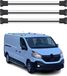 Omac Barres de toit en aluminium pour Renault Trafic III 2014-2026 – Tüv / Din 75302:2019 – Charge max 75 kg – 2 barres argent