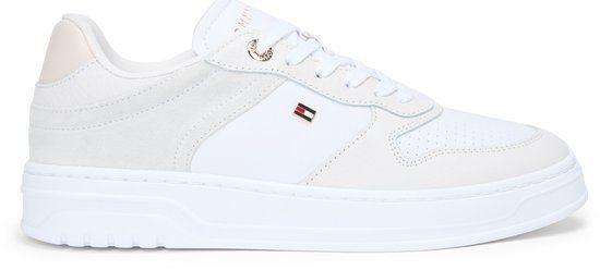 Tommy Hilfiger Th Sporty Cupsole Tumbled Ltr Fw0fw09024 BasFemme - Wit - Maat 39