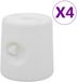 vidaXL Prieelgewichten - 4 stuks - PE - Wit