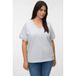 VERO MODA CURVE sweater Plus Size - lichtgrijs
