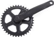 Merkloos / Sans marque HERMANN HARTJE KG Crankstel 38t spieloos zwart 170mm