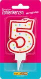 DECOCINO Cijferkaarsen, cijfer "5", taartkaarsen, Happy Birthday-decoratie, gerbutstags-kaarsen, verjaardagsdecoratie voor verjaardagstaart en verjaardagstaart