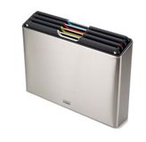 Joseph Joseph Folio Steel Snijplank Set - 4-delig - Roestvrij Staal