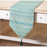 Alexandra House Living Tafelloper, blauw, 30 x 180 cm