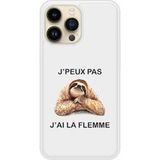 Apple Siliconen hoesje compatibel met iPhone 14 Pro Max Ik kan het niet, ik ben lui