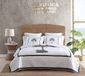 Tommy Bahama | Quilt-100, omkeerbaar, zacht en ademend beddengoed, voorgewassen voor extra zachtheid, katoen, grijs, koningin