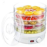 350 W droogmachine, droogapparaat, dehydrator met temperatuurregelaar, 5 inzetvakken, 35-70 ° C, veelzijdig inzetbaar voor fruit, vlees, vis en kruiden.