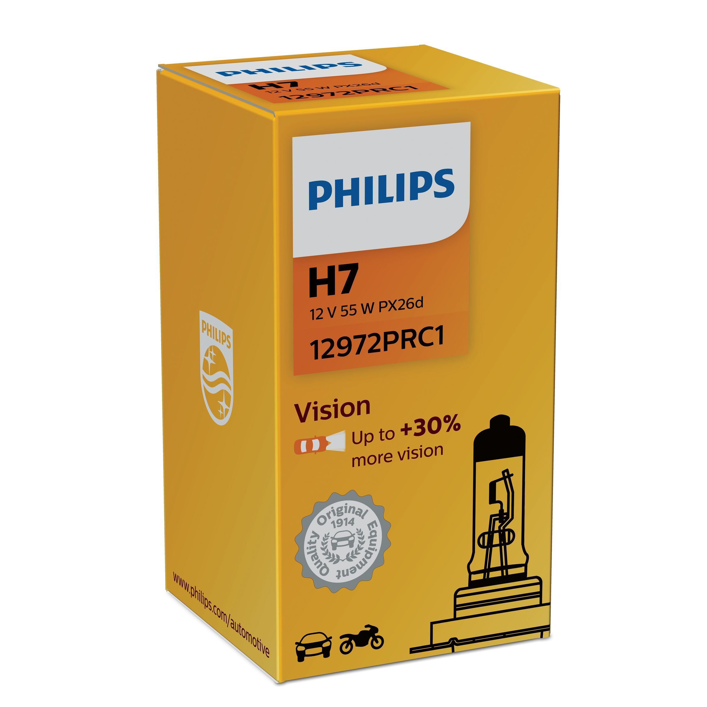 Philips Vision Type lamp: H7, verpakking van 1, koplamp voor auto