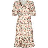 Voodoo Vixen Colorful Cherries Wrap Dress Dames Midi-jurk - meerkleurig - XXL