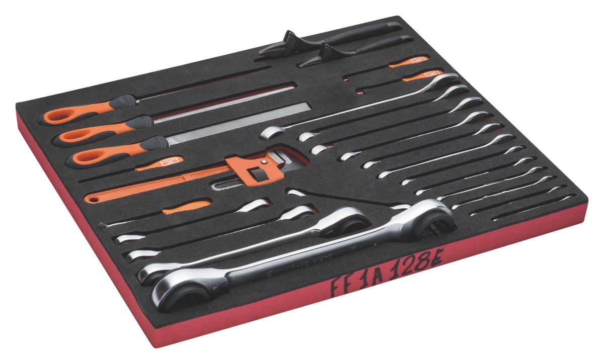 Bahco Foaminlay Fit&Go 3/3 met sleutels en vijlen - 18-delig - FF1A128