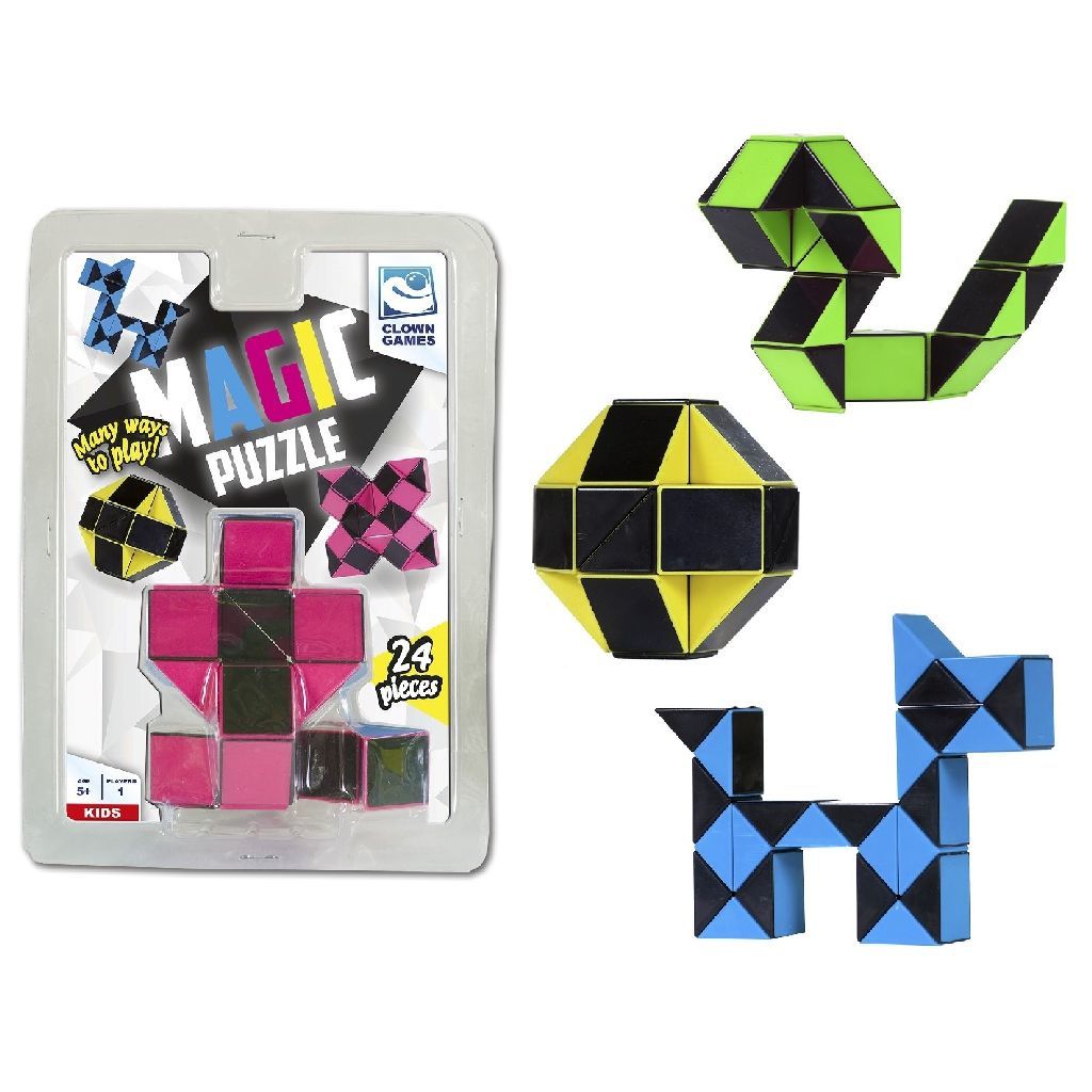 Magic Puzzle Clown Magic Puzzle 3D - 24 Pieces - Assorted Colors