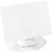 Merkloos / Sans marque Partydeco Sp. Z O. O. 60x Kaarthouders standaards transparante diamanten 4 cm