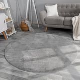 TT Home Hoogpolig Vloerkleed Imitatiebont Antraciet 80x80 cm