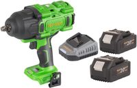 Procraft PWA80bb accu-slagmoersleutel 20 V 1600 Nm 1/2" borstelloos + 2x accu 4,0 Ah + oplader