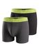 REPLAY Boxershorts antraciet / donkergrijs / neongroen