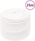 vidaXL Boottouw 14 mm 25 m polypropyleen volwit