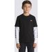 Vans Boys Long Check Twofer T-shirt Black
