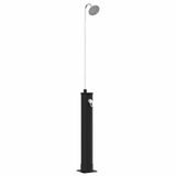 vidaXL Zonne douche met douchekop 20 l PVC, ABS, zinklegering Zwart