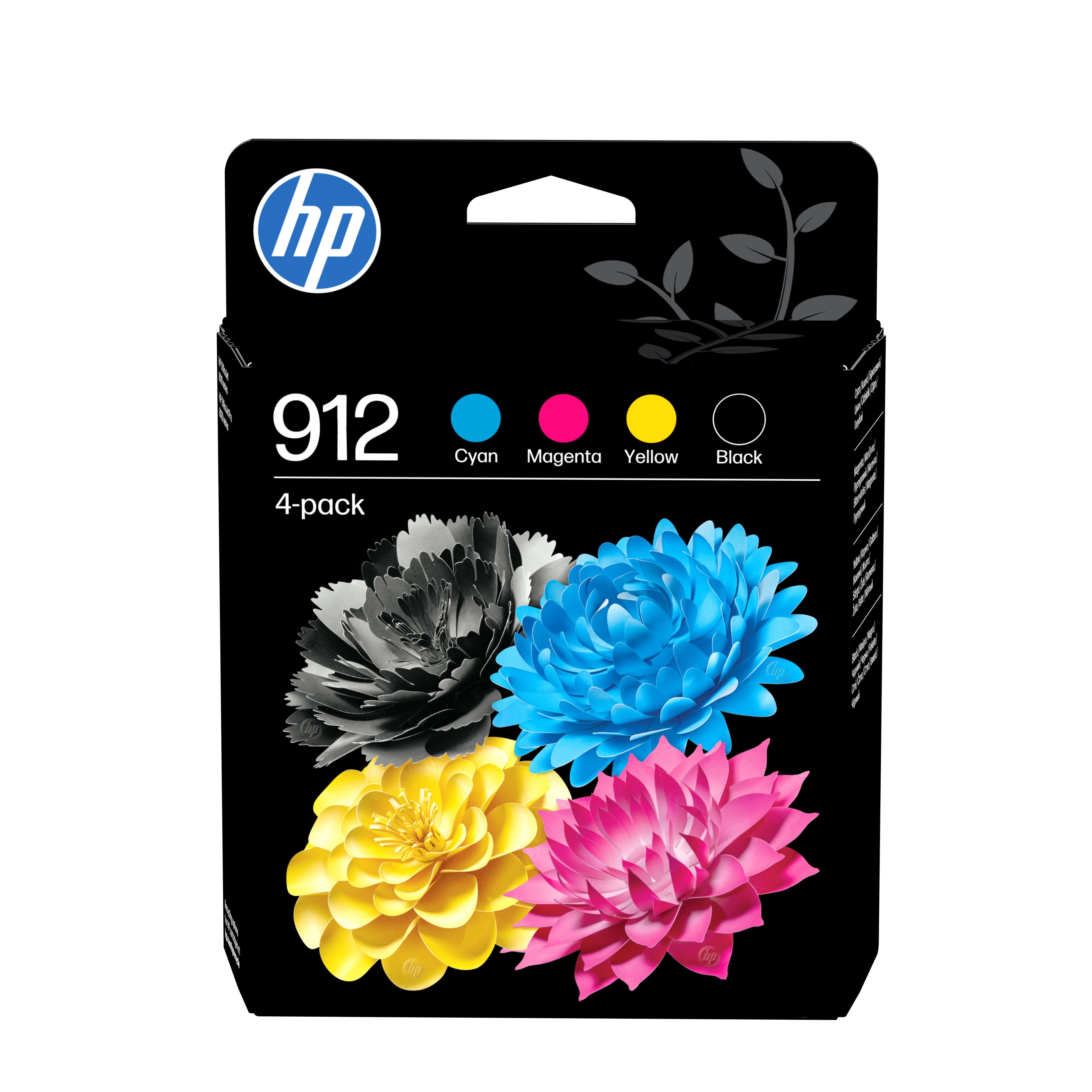 HP 912 4-pack originele inktcartridges - Zwart, Cyaan, Magenta, Geel