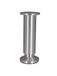 Tubconcept Meubelpoten van aluminium, rond, Ø 38 mm, hoogte 150 mm, platina Ø 60 mm, geborstelde afwerking