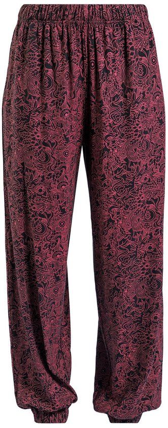 R.E.D. by EMP Stoffen broek - Broek met all-over print - S tot XL - voor Vrouwen - zwart