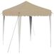 vidaXL Pop-up Feesttent 195 x 195 x 245 cm Crèmekleurig Oxford Stof
