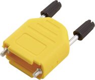 MH Connectors MHDPPK37-Y-K 6353-0105-04 D-sub behuizing Aantal polen: 37 Kunststof 180 ° Geel 1 stuk(s)