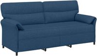 vidaXL Bank 100% polyester, metalen frame, MDF, Multiplex