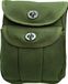 Sac banane vert olive 16x21 cm, coton, avec poche plaquée, fermetures métalliques, intérieur caoutchouté, pour téléphone portable, papiers, outils, ceinture jusqu'à 7 cm
