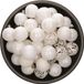 Bellatio Decorations Shoppartners Bv 37x stuks kunststof/plastic kerstballen wit 6 cm glans/mat/glitter mix - Onbreekbaar - Kerstboomversiering/kerstversiering