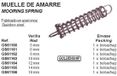 Goldenship GS61161 Inox Amortisseur d'amarrage (tige 6mm)