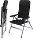 Redcliffs Campingstoel aluminium 6 standen zwart