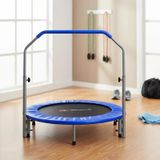 Trampoline pliable avec main courante